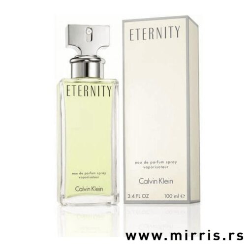 Bočica originalnog parfema Calvin Klein Eternity For Women i njegova kutija