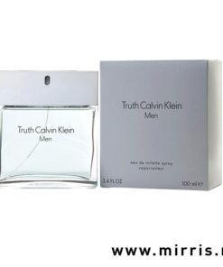 Boca originalnog parfema Calvin Klein Truth For Men i kutija sive boje