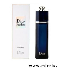 Plava boca original parfema Dior Addict i bela kutija