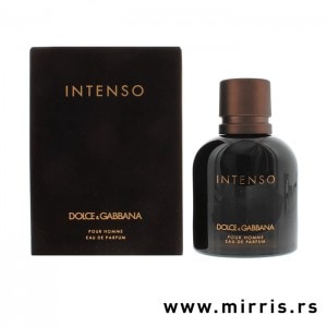 Crna kutija i flašica originalnog parfema Dolce & Gabbana Pour Homme Intenso