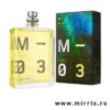 Boca parfema Escentric Molecules Molecule 03 pored originalne kutije