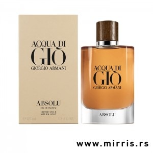 Boca parfema Giorgio Armani Acqua Di Gio Absolu pored originalne kutije