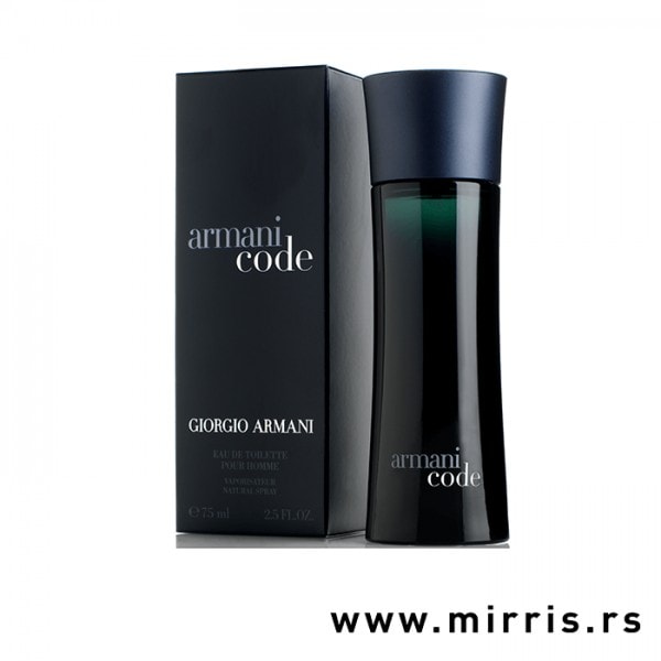 Crna kutija i bočica parfema Giorgio Armani Code