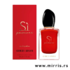 Crvena bočica parfema Giorgio Armani Si Passione i originalna crvena kutija
