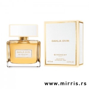 Bočica originalnog mirisa Givenchy Dahlia Divin i bela kutija