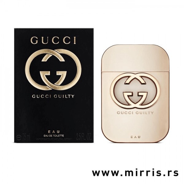 Bočica originalnog parfema Gucci Guilty i kutija crne boje