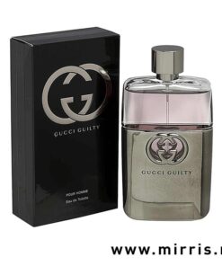 Boca originalnog parfema Gucci Guilty Pour Homme i crna kutija