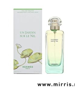 Bela kutija i bočica originalnog parfema Hermes Un Jardin Sur Le Nil