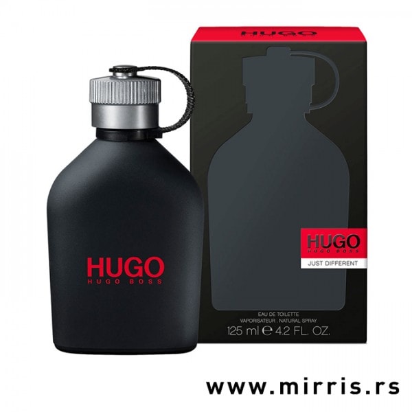 Crna boca parfema Hugo Boss Just Different i originalna kutija