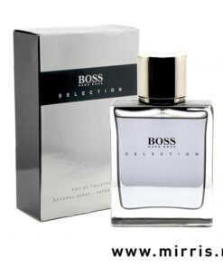 Siva kutija i bočica parfema Hugo Boss Selection