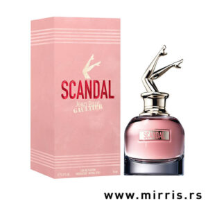 Bočica parfema Jean Paul Gaultier Scandal i kutija roze boje