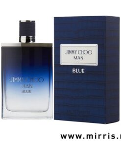 Plava boca parfema Jimmy Choo Man Blue i plava kutija