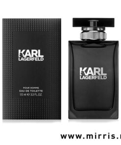 Crna kutija i bočica parfema Karl Lagerfeld For Him