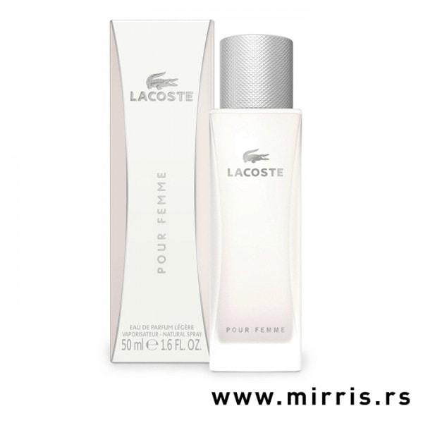Boca parfema Lacoste Pour Femme pored bele kutije