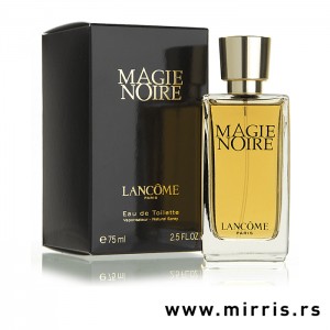 Boca originalnog parfema Lancome Magie Noire i kutija crne boje
