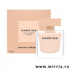 Roze boca parfema Narciso Rodriguez Narciso Poudree i roze kutija