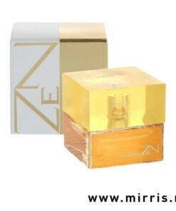 Bočica parfema Shiseido Zen pored originalne kutije