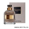 Originalna boca parfema Valentino Uomo pored bele kutije