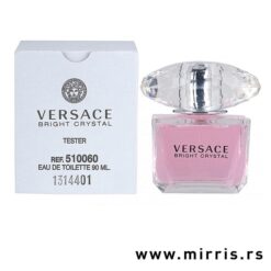 Bočica testera Versace Bright Crystal i bela kutija