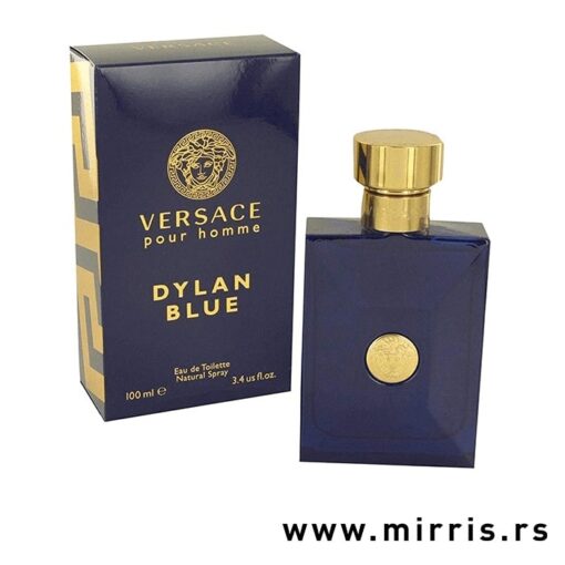 Blava boca parfema Versace Dylan Blue Pour Homme i originalna kutija