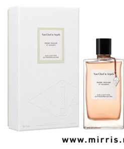 Kutija bele boje i boca parfema Van Cleef & Arpels Rose Rouge