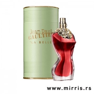 Crvena boca parfema Jean Paul Gaultier La Belle i originalna kutija