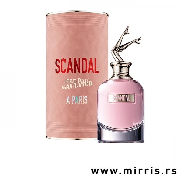 Roze boca parfema Jean Paul Gaultier Scandal A Paris i kutija roze boje
