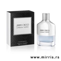 Boca originalnog parfema Jimmy Choo Urban Hero pored kutije
