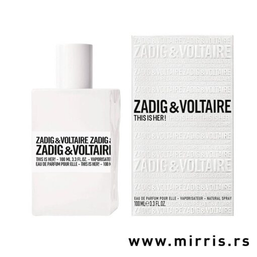 Boca originalnog parfema Zadig & Voltaire This Is Her i bela kutija
