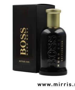 Boca parfema Hugo Boss Bottled Oud pored originalne kutije
