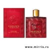 Boca originalnog parfema Versace Eros Flame pored crvene kutije