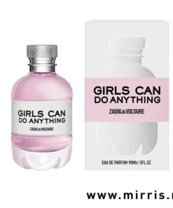 Roza boca parfema Zadig & Voltaire Girls Can Do Anything pored originalne kutije