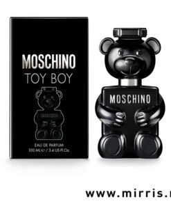 Parfem Moschino Toy Boy pored crne kutije