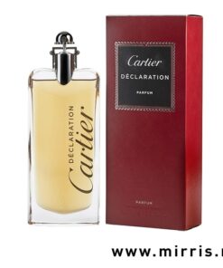 Boca parfema Cartier Declaration Parfum pored crvene kutije