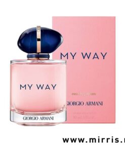 Boca parfema Giorgio Armani My Way pored roze kutije