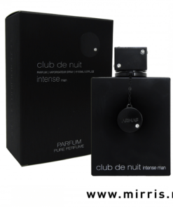 Boca muškog parfema Armaf Club De Nuit Intense Man Pure Parfum i crna kutija