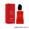 Bočica parfema Giorgio Armani Si Passione Intense i kutija crvene boje