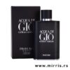Bočica muškog parfema Giorgio Armani Acqua Di Gio Profumo pored kutije crne boje