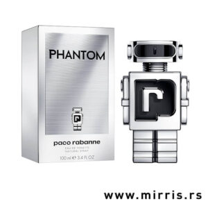 Boca muškog parfema Paco Rabanne Phantom pored kutije