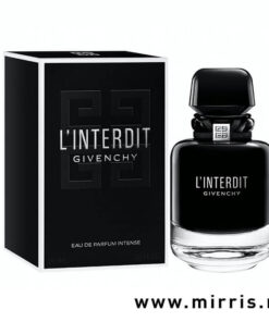 Ženski parfem Givenchy L'interdit Intense pored kutije crne boje