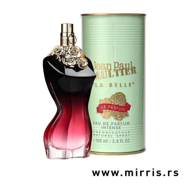 Boca ženskog parfema Jean Paul Gaultier La Belle Le Parfum i njegova kutija