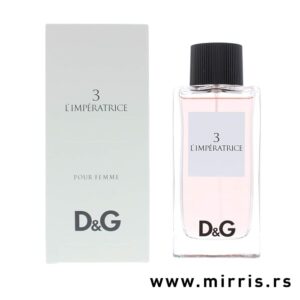 Ženski parfem Dolce & Gabbana 3 L'Imperatrice pored originalne kutije