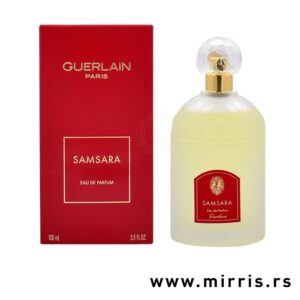 Ženski parfem Guerlain Samsara i kutija crvene boje