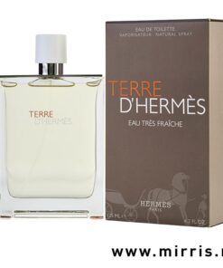 Boca muškog parfema Hermes Terre d'Hermes Eau Tres Fraiche i kutija