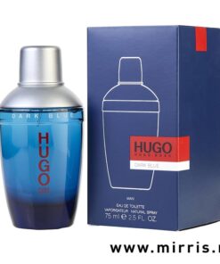 Boca parfema Hugo Boss Dark Blue i kutija plave boje