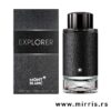 Boca muškog parfema Montblanc Explorer i kutija crne boje