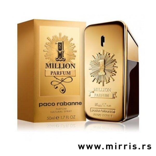 Boca parfema Paco Rabanne One Million Parfum pored originalne kutije