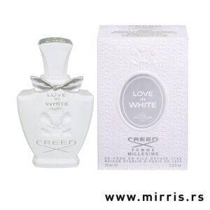 Bočica ženskog parfema Creed Love in White i bela kutija