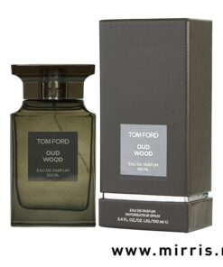 Boca unisex parfema Tom Ford Oud Wood pored originalne kutije