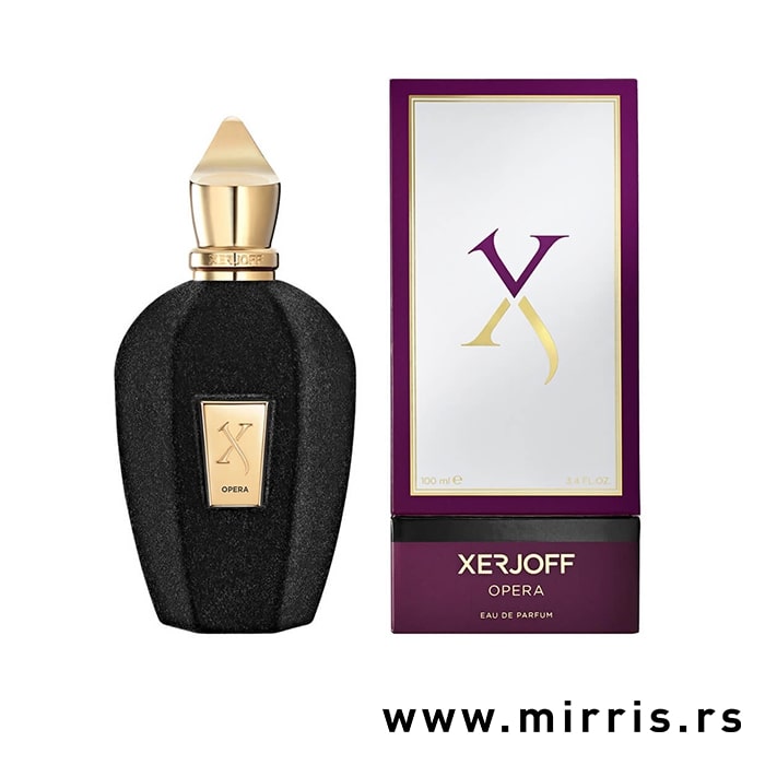 Boca parfema Xerjoff Opera pored originalne kutije